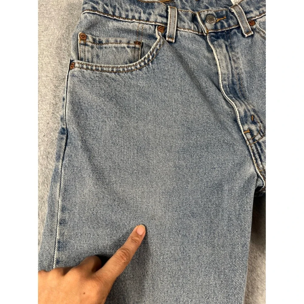 VTG Levis 505 Mens Regular Fit Straight Leg Jeans Light Wash W32 L32 (30x31)